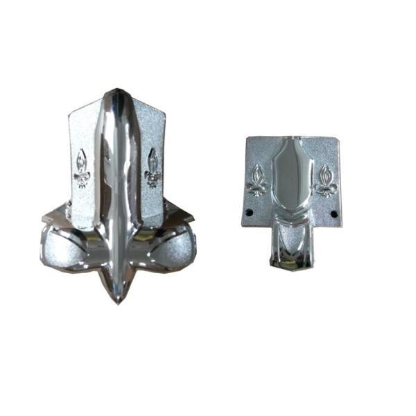 Quality Plastic Injection Molding  Silvering  Coffin Parts applied with Steel bar for sale