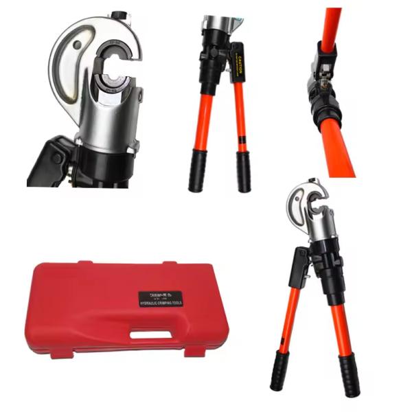 CYO-410H 35-300mm2 Self-contained Hydraulic Pipe Crimping Tool Cable Lug Crimping Head Quick Coupler 700bar Oil Pump