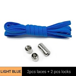 New Elastic Shoelaces Metal Capsule Button No Tie Shoe Laces