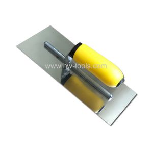 Stainless steel Plastering trowel with rubber handle HW02234