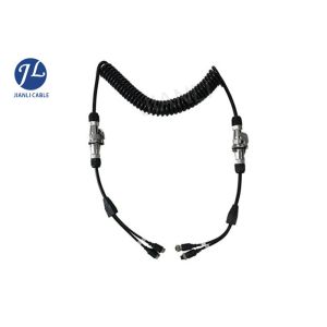 Metal Plug 5 Pin Rear View Camera Cable Kits 2 Way 12-24V Customized Length