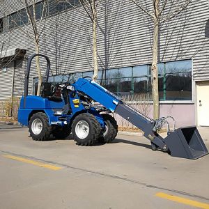 Hydrostatic Small Wheel Loader With 40l Hydraulic And Transmission System