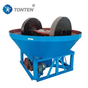 Wet Gold Wet Pan Mill Machine Double Wheel Pan Mill For Gold Selection