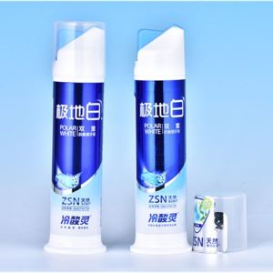 Cosmetic Packaging Tube 100ml Pp Airless Pump Toothpaste Container with