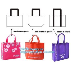 Eco friendly custom slogan laminated pp non woven bag with private logo, Home
