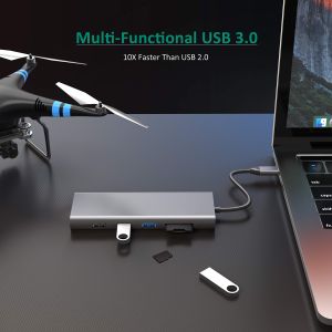 14 In 1 Usb C Hub Docking Type C Hub Usb Type C Hdmi 2 Triple Display Docking
