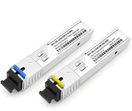 Single Mode Fiber Optic Transceiver SFP 1.25G 20km 1310/1550nm SC Connector BIDI