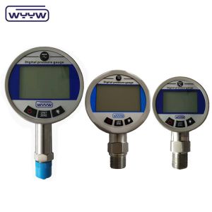 Stainless Steel Digital Gas Pressure Manometer 65mm With 4-5 Digital LCD Display