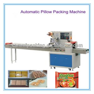 Multifunctional Horizontal Pillow Packaging Machine Cookies Chocolate Bar