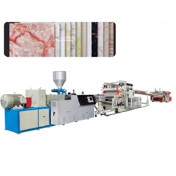 Artificial Marble PVC Sheet Extrusion Line Computerized Plastic Board Extruder