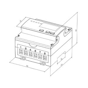 Modbus RTU Communication Dual Tariffs Three Phase WiFi KWh Meter for Within