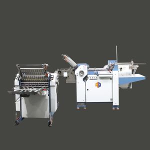 Automatic Cross Fold Paper Folding Machine PLC Manual Paper Folder