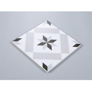 Gray Black 20x20cm Ceramic Rustic Tile for Indoor Walls