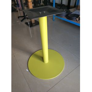 Resrautant Custom Metal Table Bases Adjustable Feet Round Base Stainless Steel