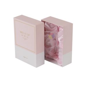 Custom Pink Perfume Bottle Box Packaging With Silk Filling Sustainable And