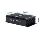 DDR4 16G RAM Intel N100 Fanless Industrial Mini PC 4 LAN Dual COM Linux With