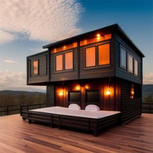 Portable 3 Bedroom Prefab Container House With Steel Structure