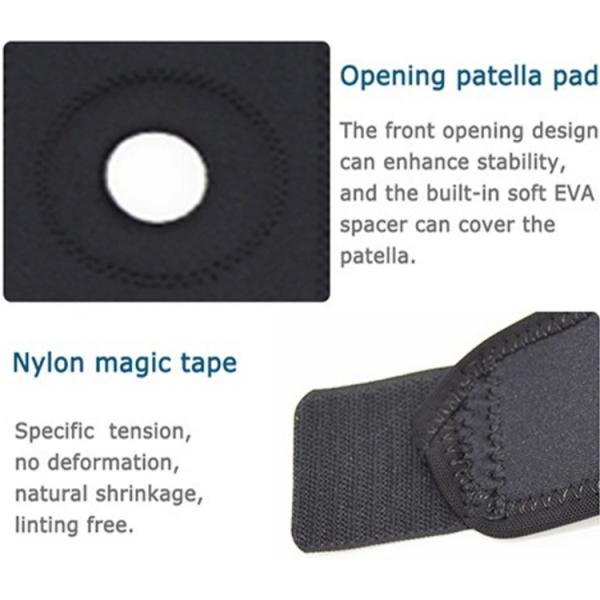 Adjustable Compression Open Patella Brace Protector Elastic Sports Knee Support For Running