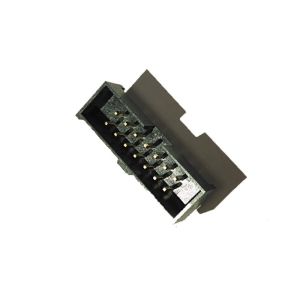 2.0 Pitch Box Header Connector Straight LCP Black H=4.8 Long Palstic Type UL94V