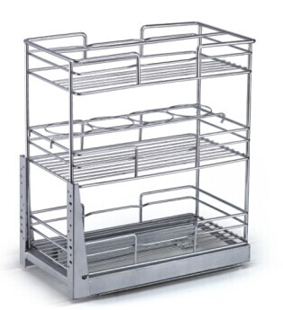 B012 Kitchen pull out basket drawer:Lunette basket