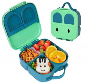 China Silicone Seal Plastic Bento Lunch Box 1400ml Capacity Bento Box Containers on sale