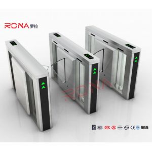 Waist Height Flap Barrier Gate Access Control Barcode Flap Barrier Turnstile For