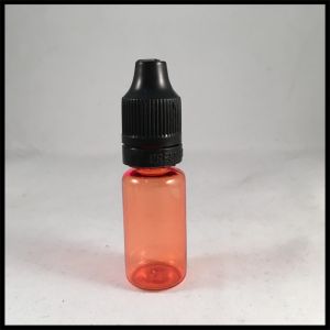 Red Smoke Oil Dropper Bottle , 10ml Plastic Dropper Bottles Acid Base Resistance