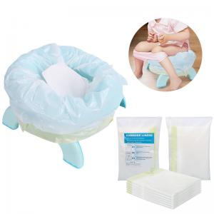 Wholesale Travel Outdoor Kid Toddler Potty Chair Liner Bags Absorbent Pad Smell Lock Plastic Potty Refill Bags Portable Potty Line from china suppliers