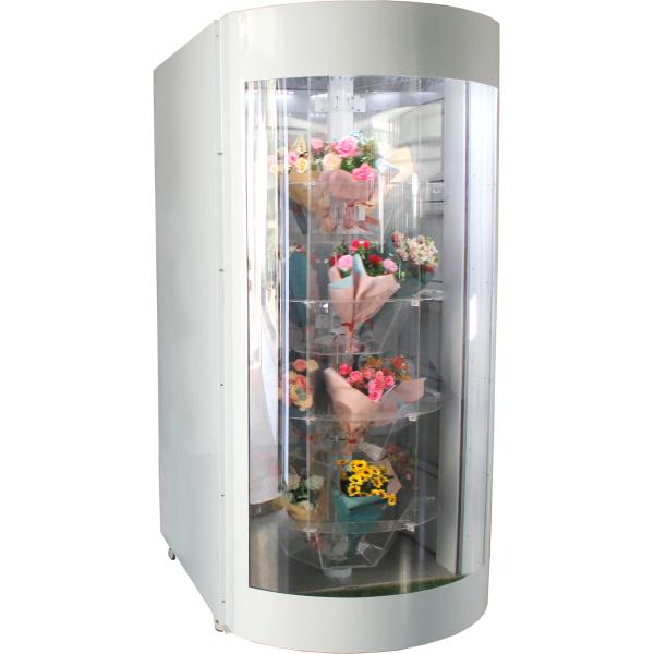 White Flower Vending Machine With Humidty And Temperature Control