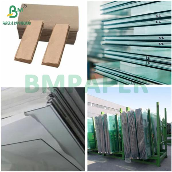 Natural Brown 36gram PV Glass Interleaving Paper for Glass Protection Anti Scratch Glass Kraft Lining Paper 38g 40g for PV Glass Interleaving