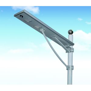 Intelligent All In One Solar LED Street Light / 30 Watt Garden Street Lamp Easy