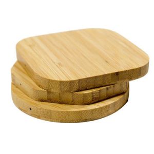 Bamboo Smart Phone Wireless Charger Ultra Slim Fast Charge 5W Biodegradable