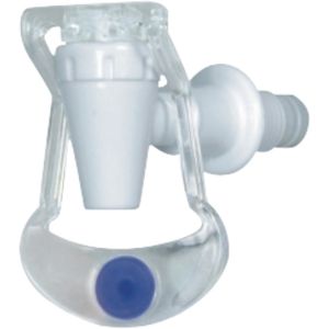 Small Plastic Bottled Hot and Cold Water Dispenser Tap with Red or Blue Handle