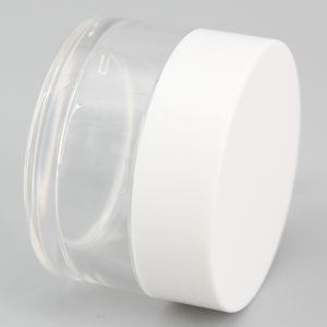 Facial Cream packaging Transparent Cylinder 25ml Empty Cosmetic Containers
