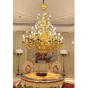 OEM ODM Metal Candle Chandelier Customized Gold Candelabra Chandelier
