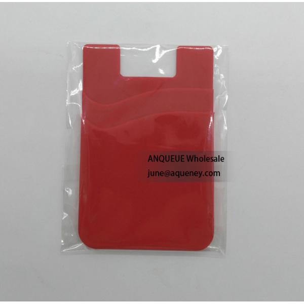 3M adhesive silicone smart wallet mobile card holder with custom logo