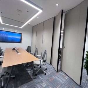 Aluminium Steel Framed Conference Room Movable Partitions With Freely Oscillatin