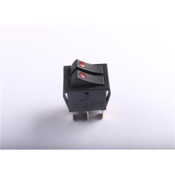 Quality Double Micro Rocker Switch With Copper / Compound Silver Contact Material for sale