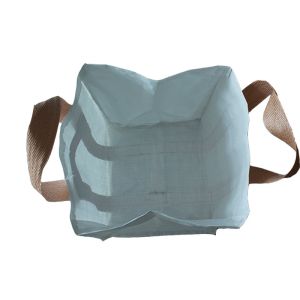 Fully Belted 1 Ton Bulk Bag Square Full Open Top Available Side Discharge Design