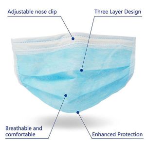 Disposable Effectively FDA Approved 3.8g Surgical Medical Face Mask