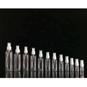 50ml 60ml 100ml PET clear round customize refillable hand sanitizer round refill