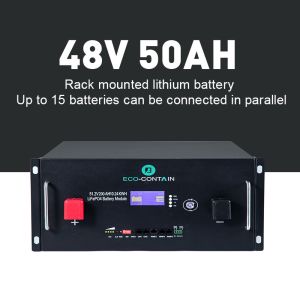 Customized Dimension 48v Rack Mount Lithium Battery For Home Rack Solar Energy