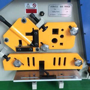 160T Hydraulic Ironworker Machine Multi Function Punching Shearing Notching