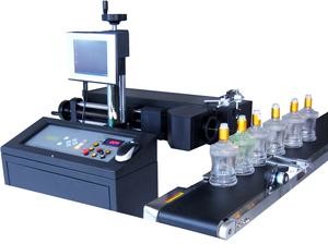 High Speed Wine Glass Etching Machine , Automatic Wine Bottle Engraving Machine
