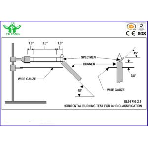ISO 9772 Foam Plastic Horizontal Burning Test Machine / UL94 HBF Flammability