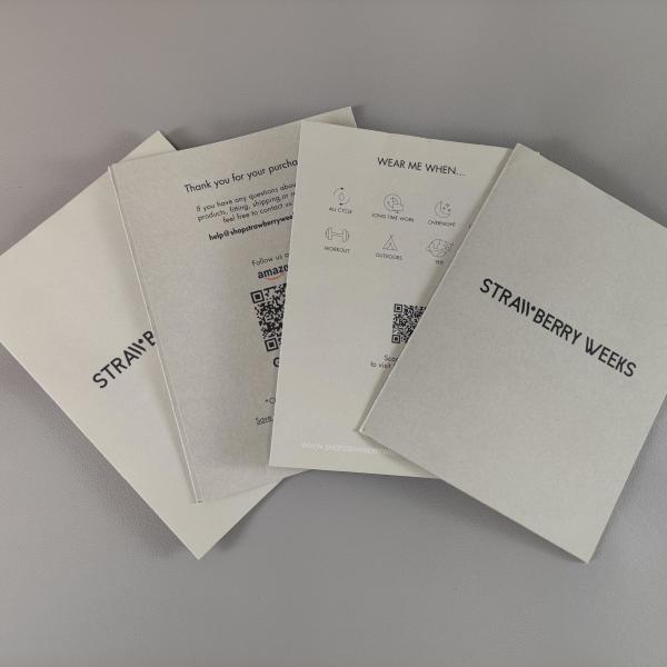 Quality Clothing Instruction Manual Customized Card with Matte Lamination Surface for sale