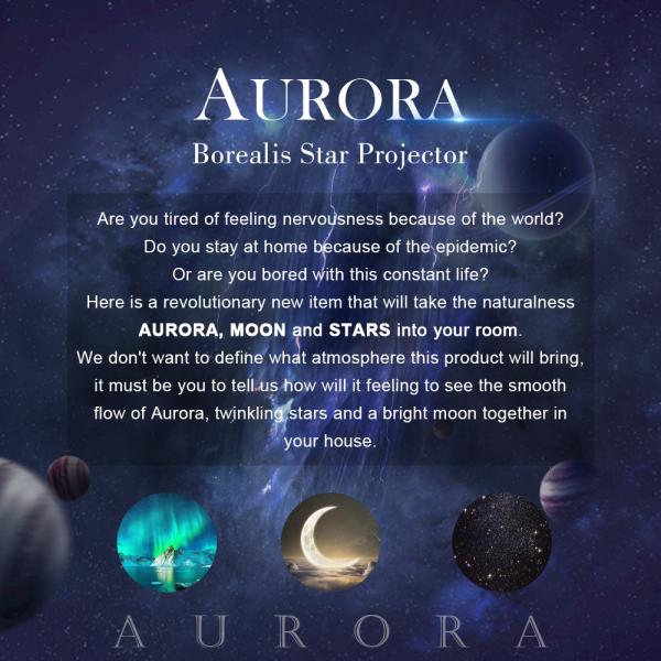 2700K USB Galaxy Projector Night Light 3D 5V Aurora Starry Sky Projector