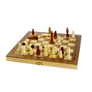 Wholesale New Folding Chess Board Wooden Chess Sets 3" Chess Pieces from china suppliers