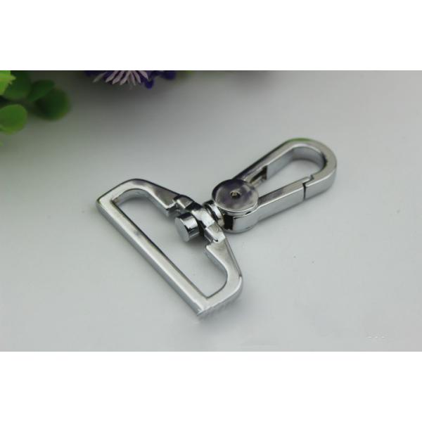 High end quality nickel & gunmetal color 38 mm snap hook bag with polishing