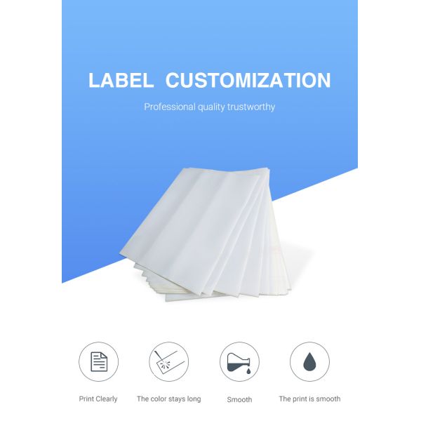 A4 sheet label stickers being printed